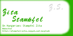 zita stampfel business card